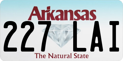 AR license plate 227LAI