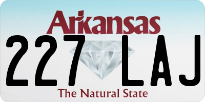 AR license plate 227LAJ