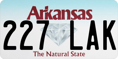 AR license plate 227LAK