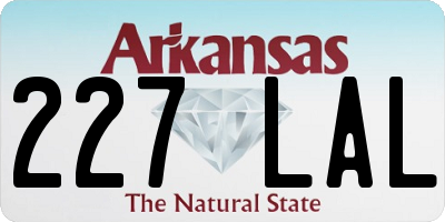 AR license plate 227LAL