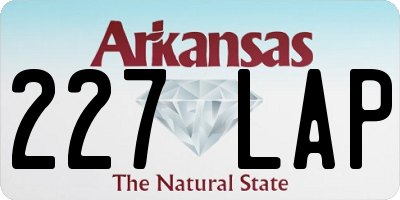 AR license plate 227LAP