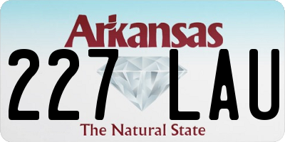 AR license plate 227LAU