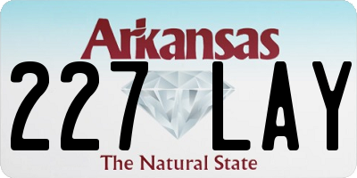 AR license plate 227LAY