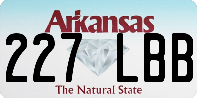 AR license plate 227LBB