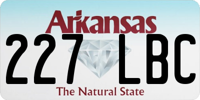 AR license plate 227LBC