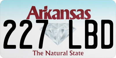 AR license plate 227LBD