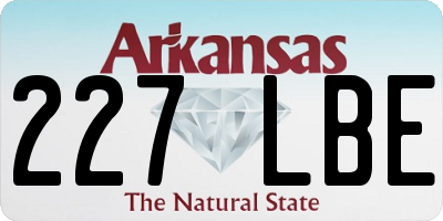 AR license plate 227LBE