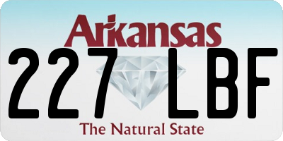AR license plate 227LBF