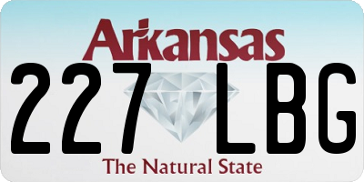 AR license plate 227LBG