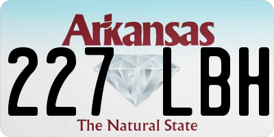 AR license plate 227LBH
