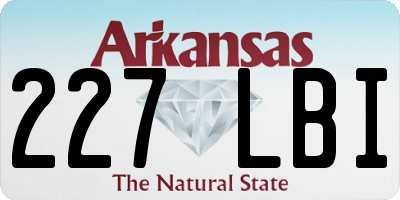 AR license plate 227LBI