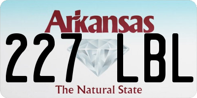 AR license plate 227LBL