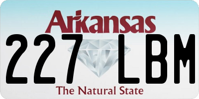 AR license plate 227LBM