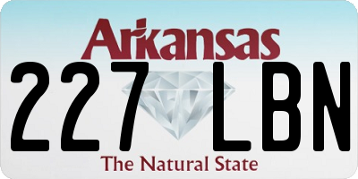 AR license plate 227LBN