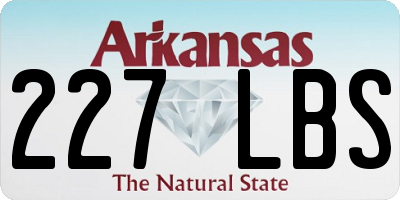 AR license plate 227LBS
