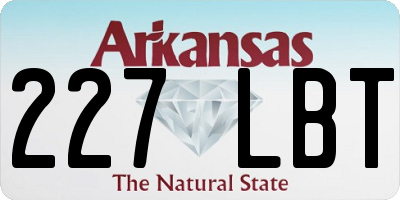 AR license plate 227LBT