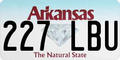 AR license plate 227LBU