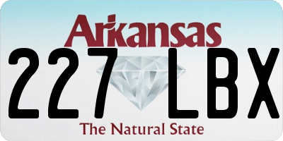 AR license plate 227LBX