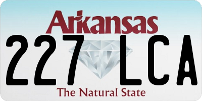 AR license plate 227LCA
