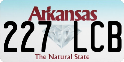 AR license plate 227LCB
