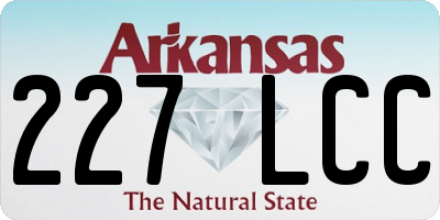 AR license plate 227LCC