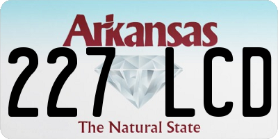 AR license plate 227LCD