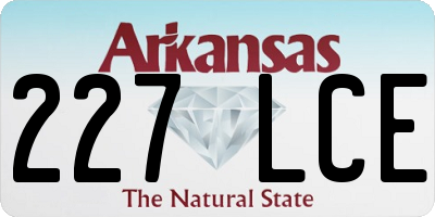 AR license plate 227LCE