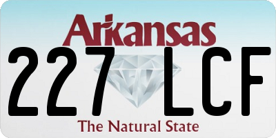 AR license plate 227LCF