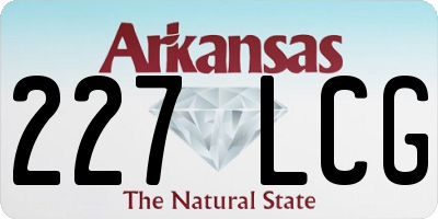AR license plate 227LCG