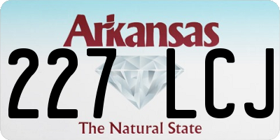 AR license plate 227LCJ