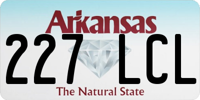 AR license plate 227LCL