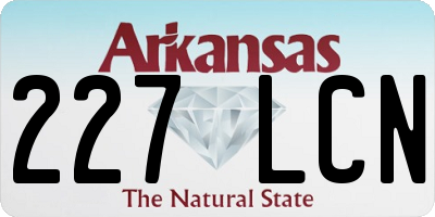 AR license plate 227LCN