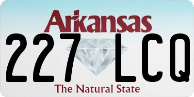 AR license plate 227LCQ