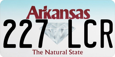 AR license plate 227LCR