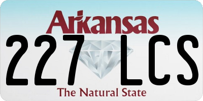 AR license plate 227LCS