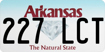 AR license plate 227LCT