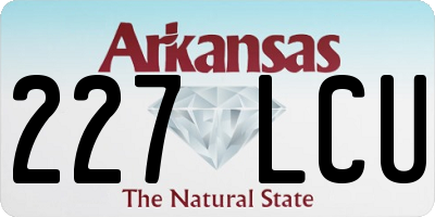 AR license plate 227LCU