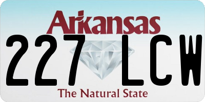 AR license plate 227LCW