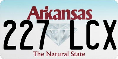 AR license plate 227LCX