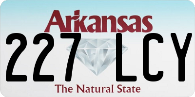 AR license plate 227LCY