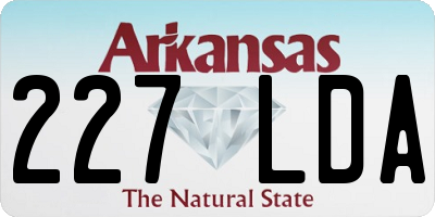 AR license plate 227LDA