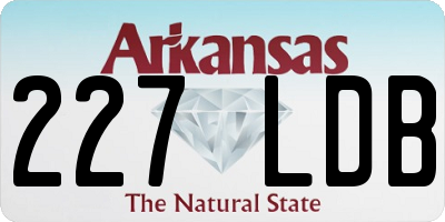 AR license plate 227LDB
