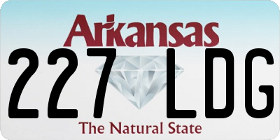 AR license plate 227LDG