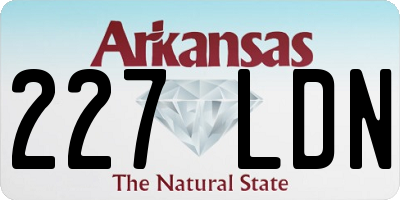 AR license plate 227LDN