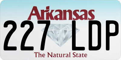 AR license plate 227LDP