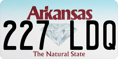 AR license plate 227LDQ