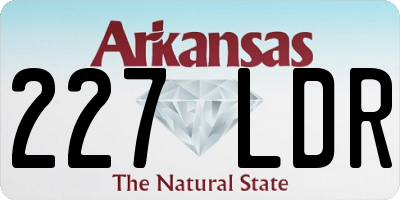 AR license plate 227LDR