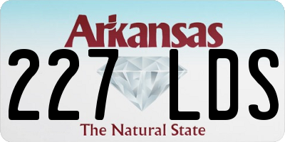 AR license plate 227LDS
