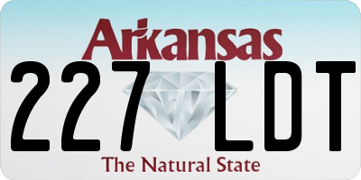 AR license plate 227LDT