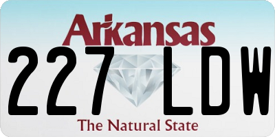 AR license plate 227LDW